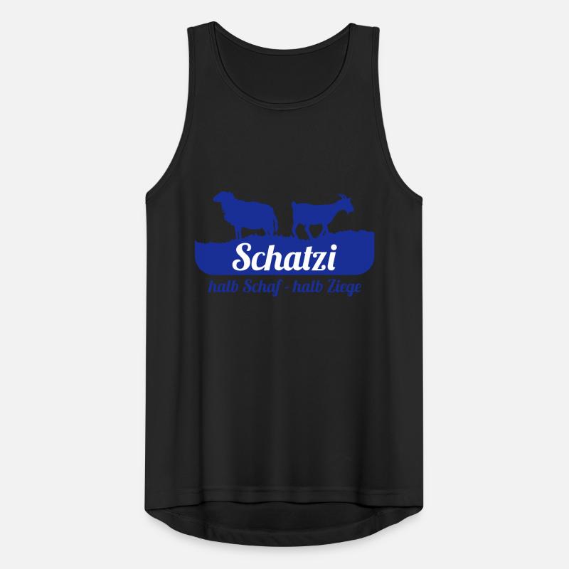 Schatzi (halb Schaf - halb Ziege) Männer Tank Top atmungsaktiv