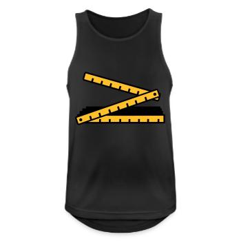 Folding rule - Men's Breathable Tank Top - black - Front - Nick (188cm)