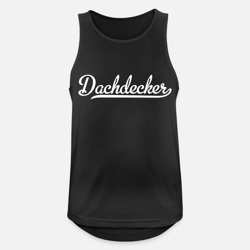 Dachdecker - Männer Tank Top atmungsaktiv - Schwarz