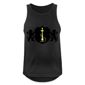 Hookah Symbol Coat of Arms - Men's Breathable Tank Top - black - Front - Nick (188cm)