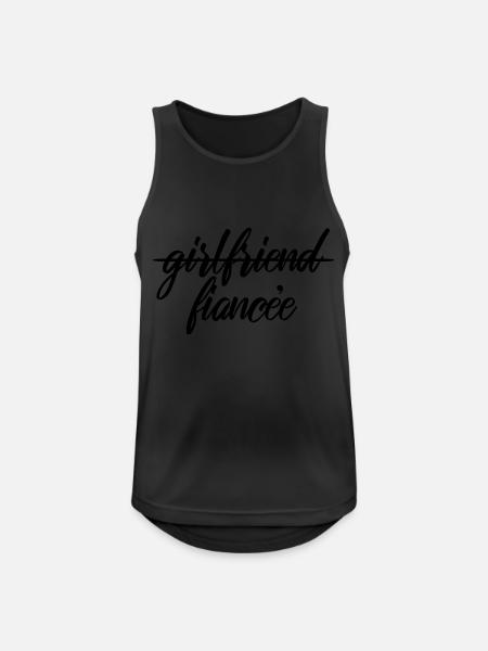 Girlfriend Fiancee - Men's Breathable Tank Top - black