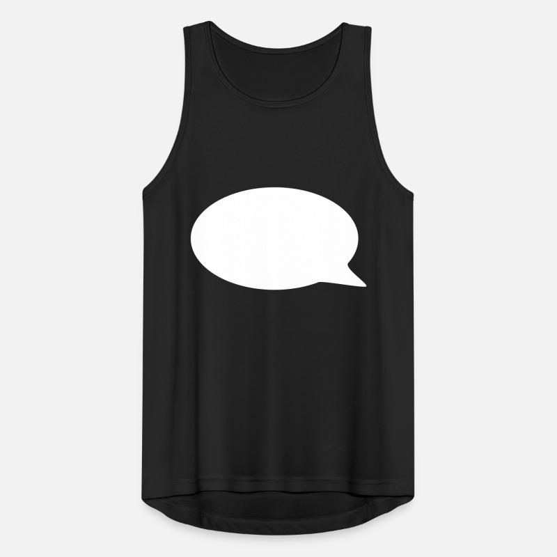 Sprechblase // Comic // Spruch machen // Aussage Männer Tank Top atmungsaktiv