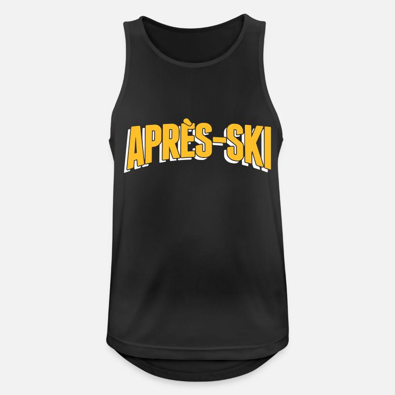 Apres-Ski - Männer Tank Top atmungsaktiv - Schwarz