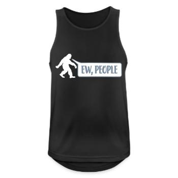 Yeti Zitat ew people - Männer Tank Top atmungsaktiv - Schwarz - Vorne - Nick (188cm)