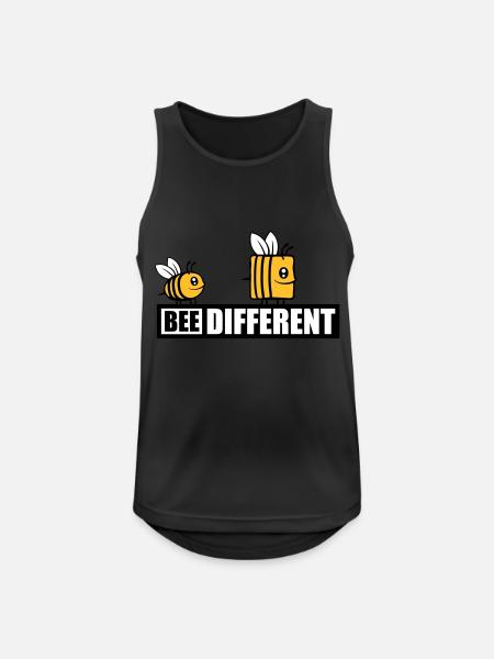 bee different saying quote - Men's Breathable Tank Top - black