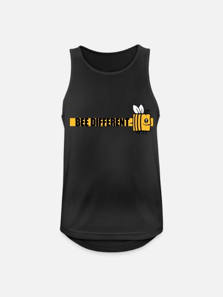 bee citation différente - Débardeur respirant Homme - noir