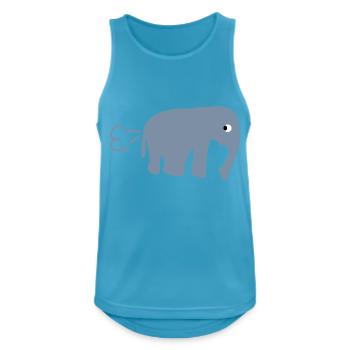 elephant_fart - Men's Breathable Tank Top - sapphire blue - Front - Nick (188cm)