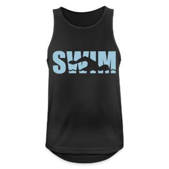 Swim - Men's Breathable Tank Top - black - Front - Nick (188cm)