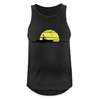 Sport - Paddeln 1er Sonne - Männer Tank Top atmungsaktiv - Schwarz - Vorne - Nick (188cm)