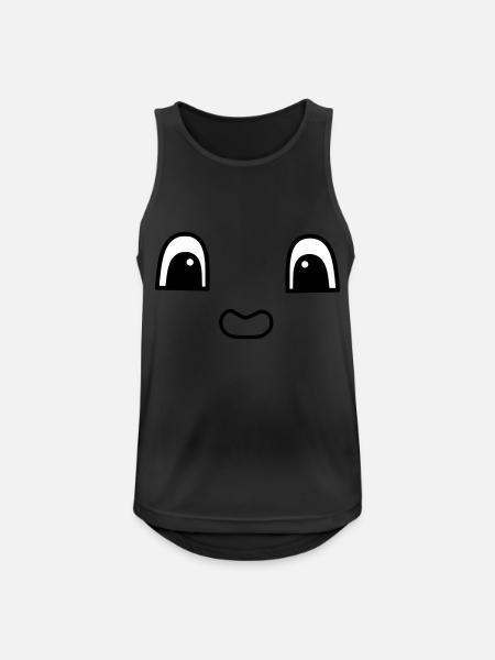 Cute face - Men's Breathable Tank Top - black