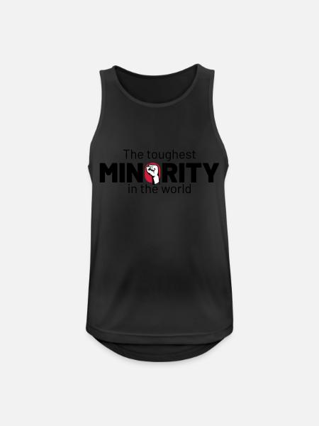 The Toughest Minority Fist - Men's Breathable Tank Top - black