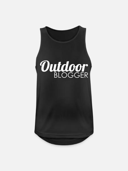 Outdoor blogger - Men's Breathable Tank Top - black