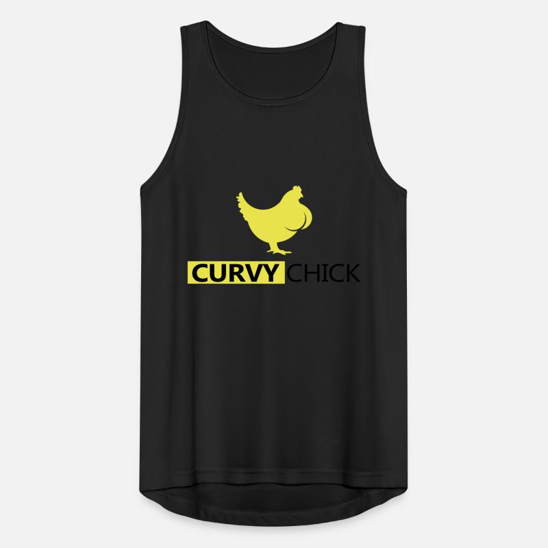 Curvy Chick Männer Tank Top atmungsaktiv