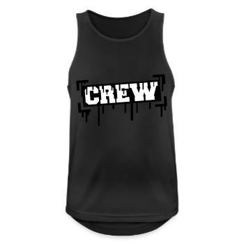 Crew Stamp - Men's Breathable Tank Top - black - Front - Nick (188cm)