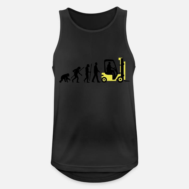 evolution_gabelstapler_122013_b_2c - Männer Tank Top atmungsaktiv - Schwarz