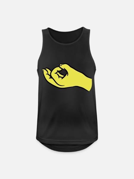 Hands asshole hole - Men's Breathable Tank Top - black