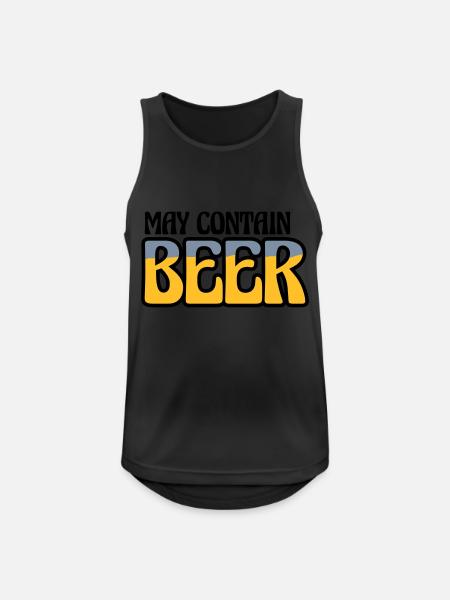 Logo May Contain Beer - Men's Breathable Tank Top - black