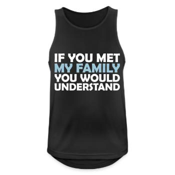 you would understand quote - Men's Breathable Tank Top - black - Front - Nick (188cm)