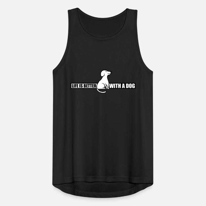 better with a dog Men's Breathable Tank Top
