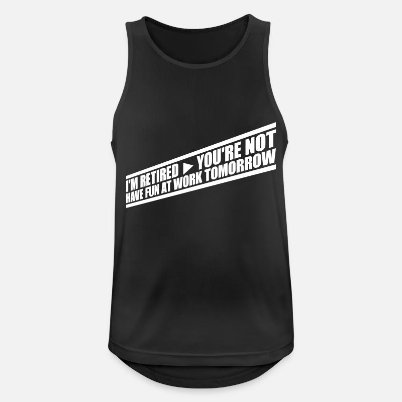 have fun at work - Männer Tank Top atmungsaktiv - Schwarz