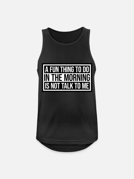 not talk to me - Men's Breathable Tank Top - black