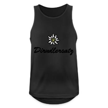 T-shirt comme un substitut pour Dirndl - Débardeur respirant Homme - noir - Devant - Nick (188cm)