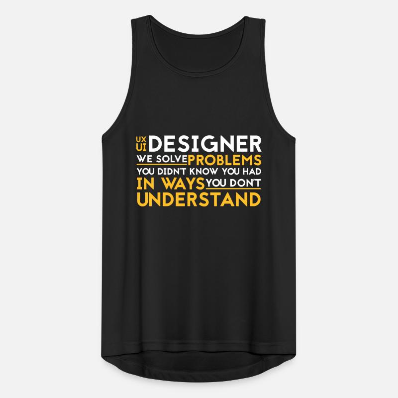 UX UI Designer Beruf Job IT Programmierer Männer Tank Top atmungsaktiv