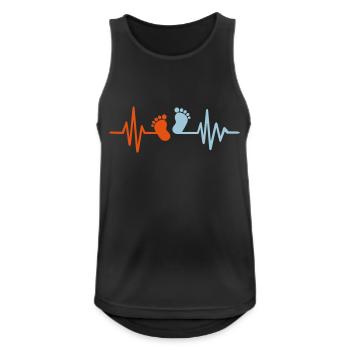 Baby - Men's Breathable Tank Top - black - Front - Nick (188cm)