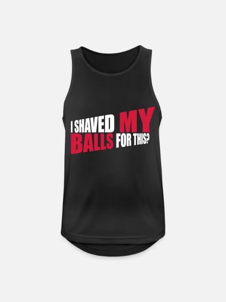 I shaved my balls - Men's Breathable Tank Top - black