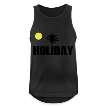 Holiday - Men's Breathable Tank Top - black - Front - Nick (188cm)