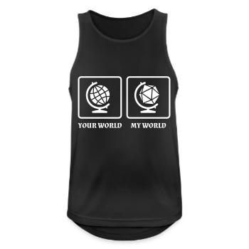 My Role Playing World - Men's Breathable Tank Top - black - Front - Nick (188cm)