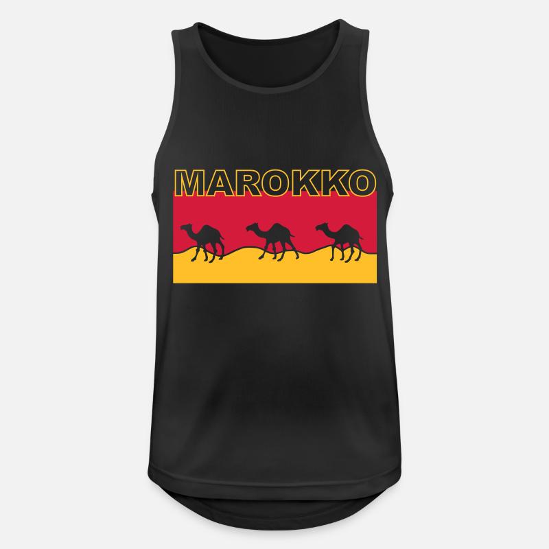 Marokko - V2 - Men's Breathable Tank Top - black