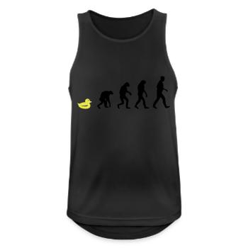 quietsche entchen evolution - Männer Tank Top atmungsaktiv - Schwarz - Vorne - Nick (188cm)
