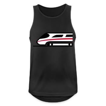 Express Train Logo - Men's Breathable Tank Top - black - Front - Nick (188cm)