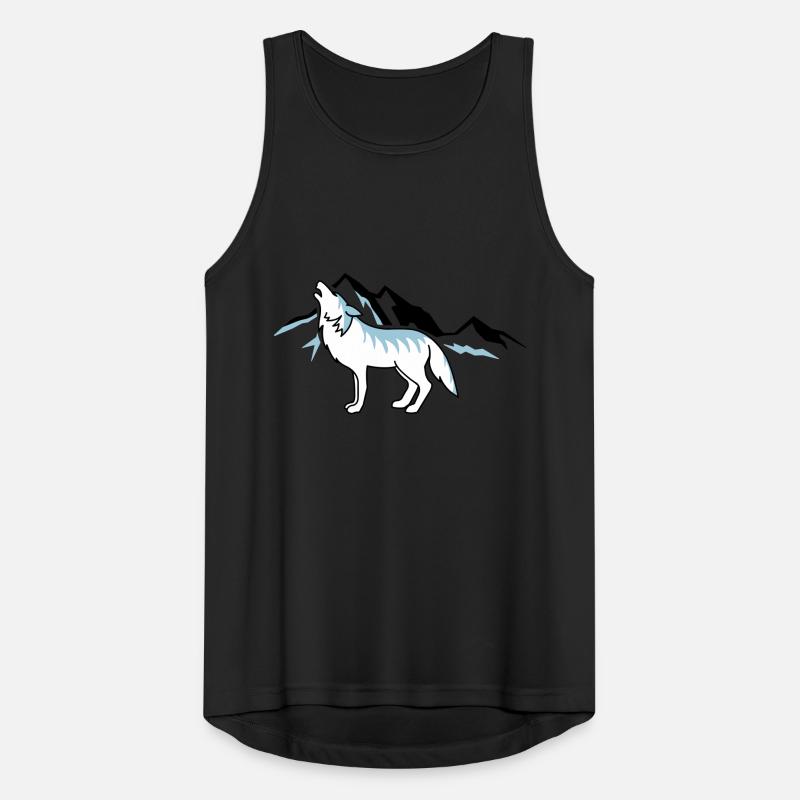 Wolf Mountains 02 Men's Breathable Tank Top