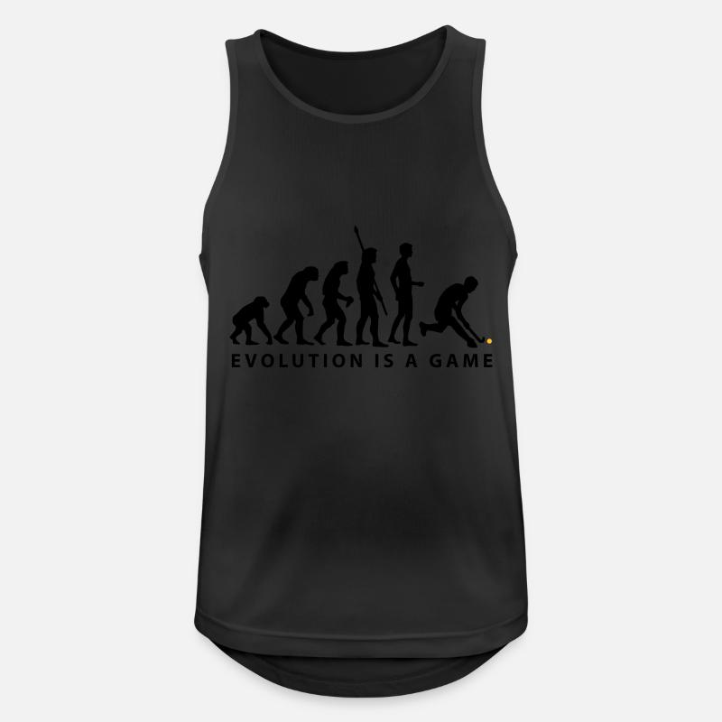 evolution_herren_hockey_b_2c - Männer Tank Top atmungsaktiv - Schwarz