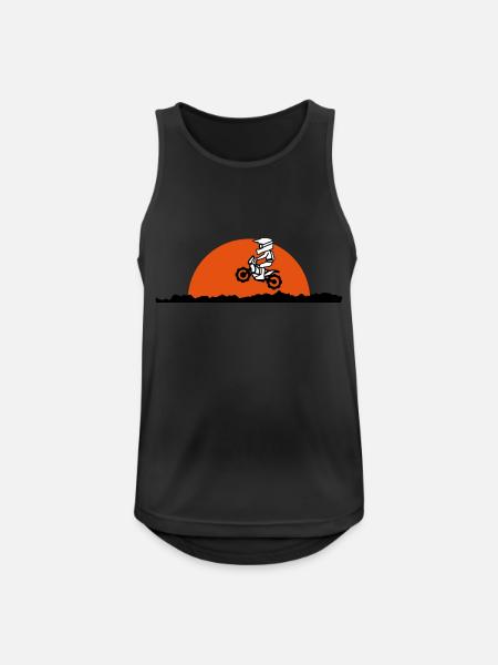 Paris Dakar - Männer Tank Top atmungsaktiv - Schwarz