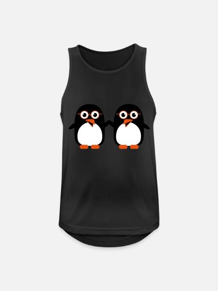 pinguine_geeks_c3 - Men's Breathable Tank Top - black