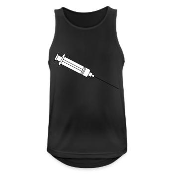 Syringe - Männer Tank Top atmungsaktiv - Schwarz - Vorne - Nick (188cm)