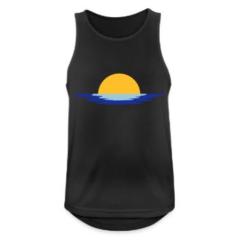 Sun mer ensemble de l'eau hausse vacances - Débardeur respirant Homme - noir - Devant - Nick (188cm)