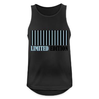 Barcode Limited Edition - Männer Tank Top atmungsaktiv - Schwarz - Vorne - Nick (188cm)