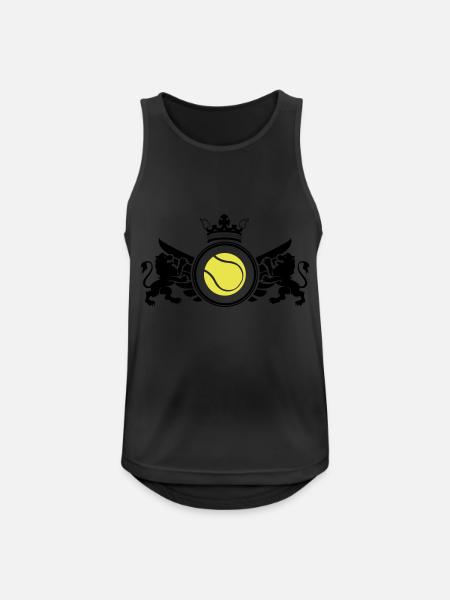Tennis Crest - Men's Breathable Tank Top - black