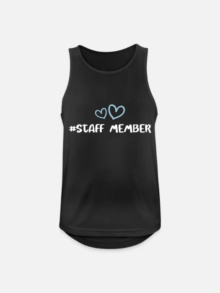 Medarbejder Heart Love - Herre tanktop åndbar - sort