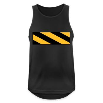 Warning sign - Men's Breathable Tank Top - black - Front - Nick (188cm)