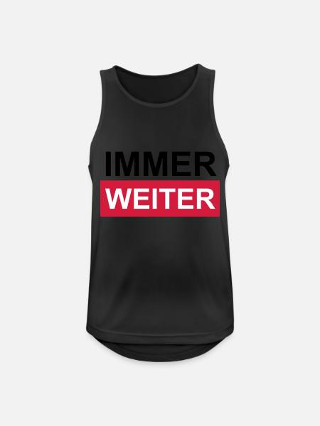 Immer weiter! - Männer Tank Top atmungsaktiv - Schwarz
