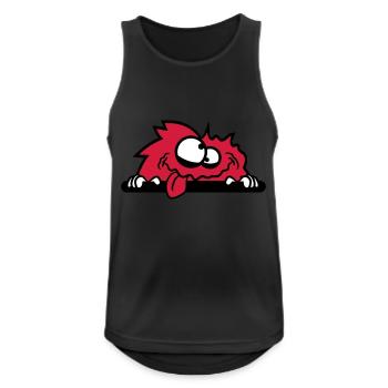bescheuert haarig monster wuschelig verrückt lusti - Männer Tank Top atmungsaktiv - Schwarz - Vorne - Nick (188cm)
