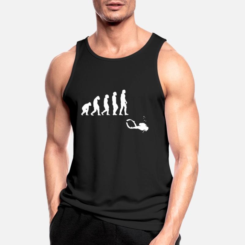 Evolution diving with a device Men's Breathable Tank Top