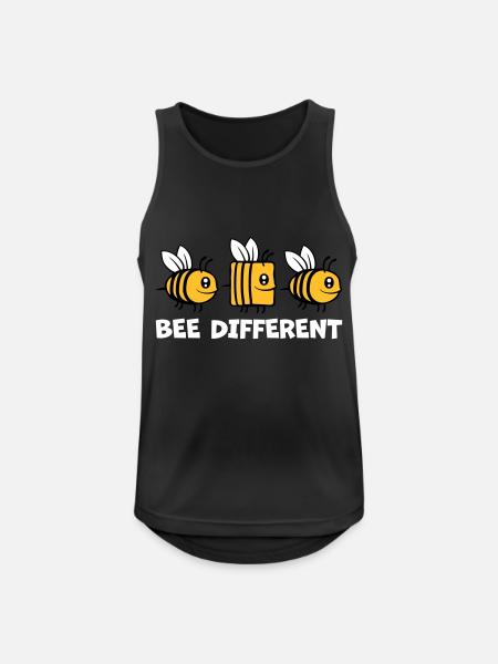 bee different bees quote - Men's Breathable Tank Top - black