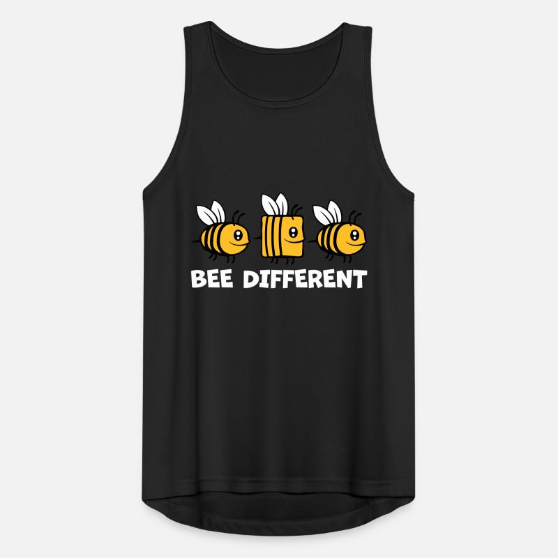 bee different Bienen Zitat Männer Tank Top atmungsaktiv