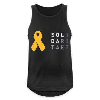 Solidarität Soldat - Männer Tank Top atmungsaktiv - Schwarz - Vorne - Nick (188cm)